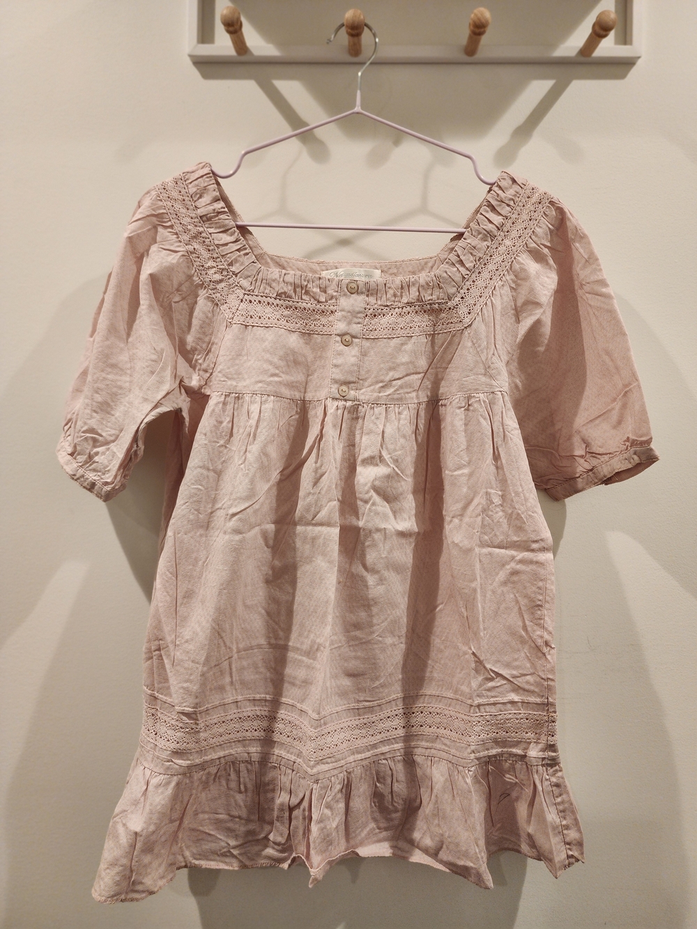 Women' Light Pink Top 100% Cotton